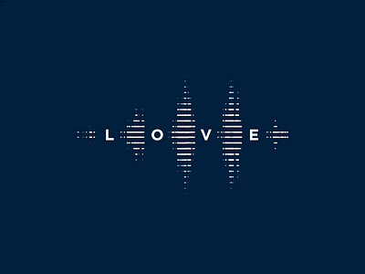 Gospel Love 2 branding christian gospel logo love reverberate reverberation sound soundwave