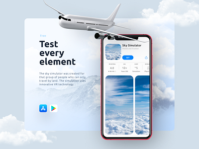 Sky Simulator app design element ios iphone iphone app simulator sky test