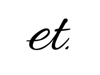 et. beauty brand branding fashion lifestyle logo logo design personal brand