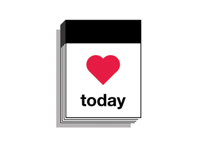 <3 today brand branding heart illustration logo logo design motivational