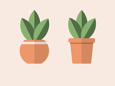 Plants design flat design illustraion logo logo design