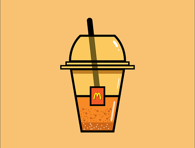 McDonald's Crusher branding flat design illustraion vector