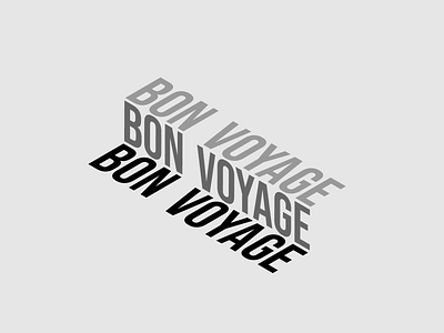 Bon Voyage branding illustraion logo design vector