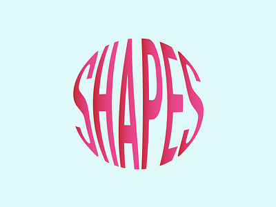 Shapes illustraion logo design vector