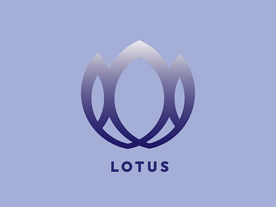Lotus flat design illustraion logo logo design vector