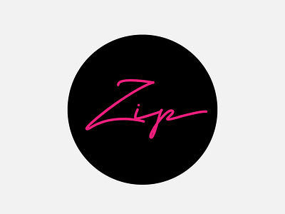 Zip branding flat design illustraion logo logo design