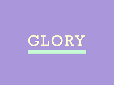 GLORY branding illustraion logo logo design typography