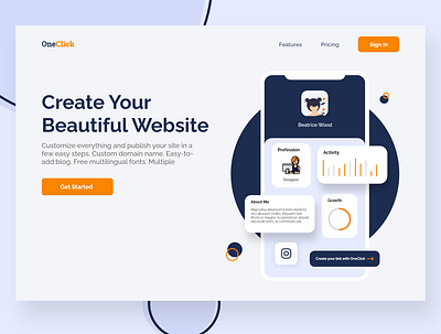 Landing Page adobexd colors createwithadobexd hero page illustration art landing page landing page design madewithadobexd ui ux design vector art viewport web design