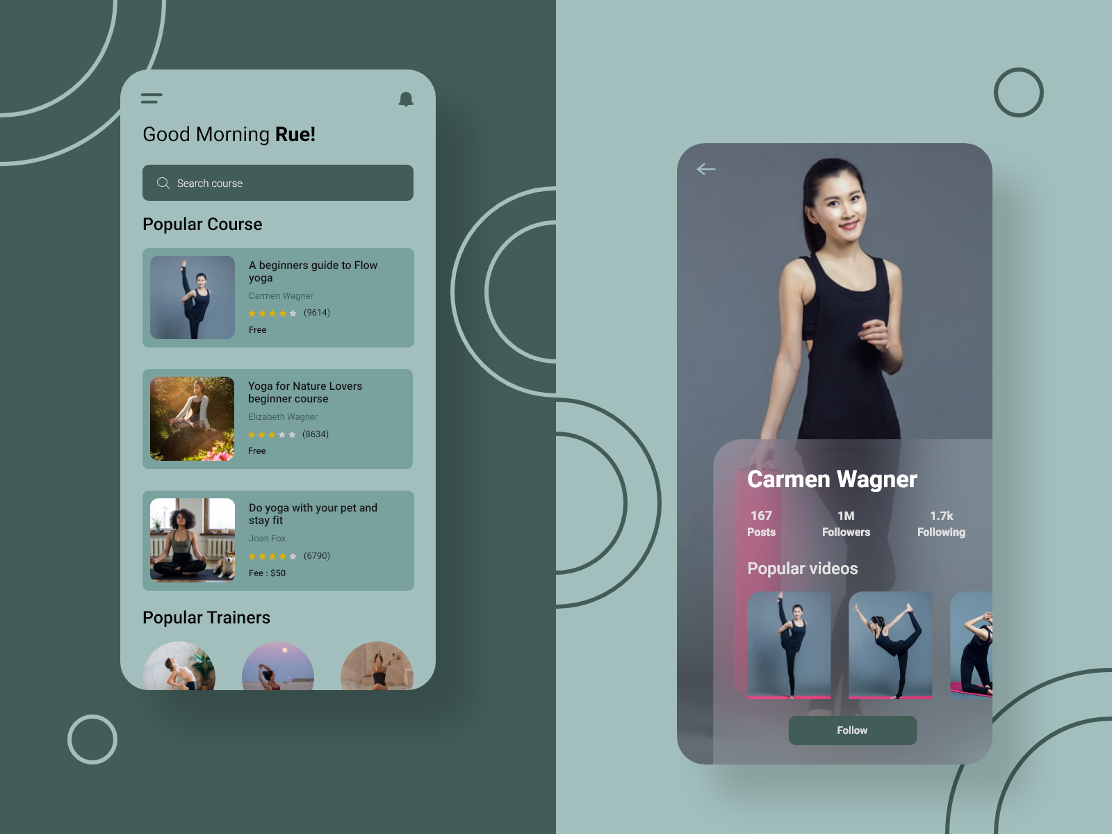 Yoga App by Usha Priya on Dribbble
