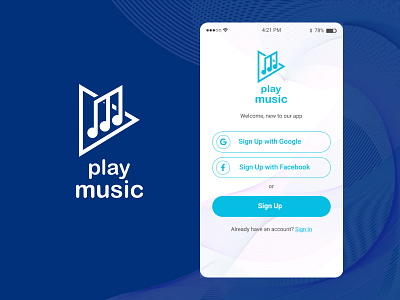 Play Music iOS App figma graphic design logo design music player app music player ui ui design uiux user interface design ux design