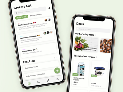 App UI Grocery Organizer