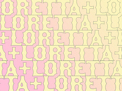 Loretta x TILE branding gradient loretta pattern type typography