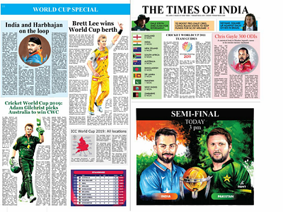 Hand painted assignment for times of india illustration