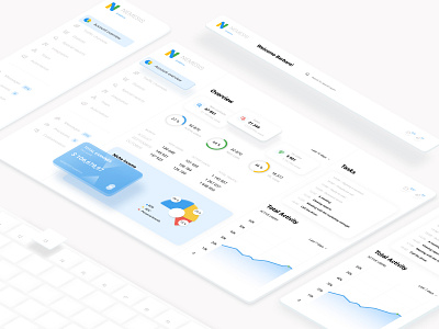 Dashboard for analytics & statistic ui ux design