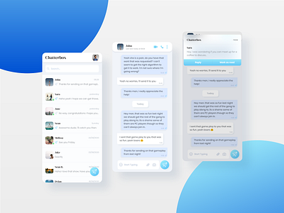 Direct Messaging App dailyui dailyuichallenge design minimal product design typography ui uxui