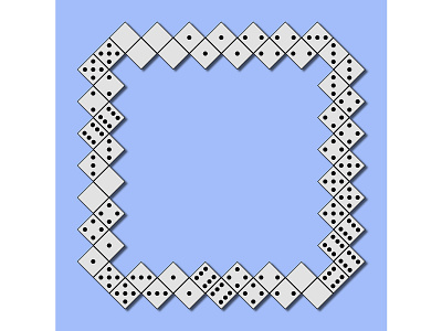 Domino frame background block border casino chain concept continuity domino frame fun gamble game idea layout ornament pattern play puzzle template toy