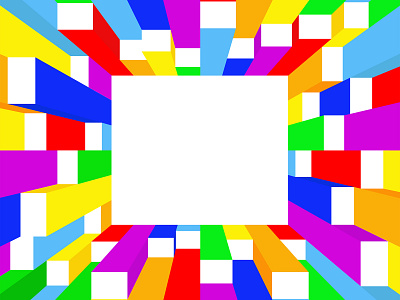 Colorful frame background banner block brochure card color cube design frame graphic layout palette presentation rainbow screen shape template wallpaper web