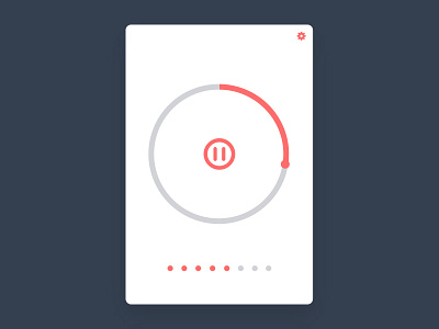 Minimalist Pomodoro Timer 014 daily ui ui ux