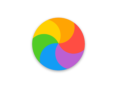 OS X El Capitan Beach Ball apple blue color design elcapitan flat green osx red yellow