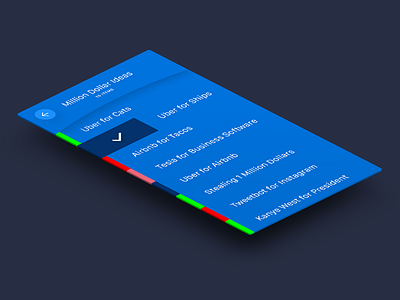 To-Do List apple blue color design flat google shadow to do ui