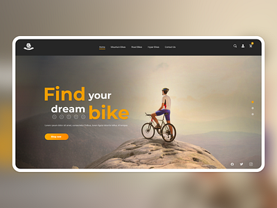 Bicycle website case study design ecommerce ecommerce design flat ui ui design uiux ux web design webdesign website website design