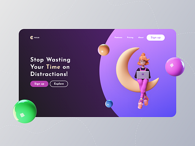 Landing page website design 3d 3d illustrations 3dillustration design ecommerce ecommerce design landing page design landingpage ui userinterface web design website website design xddailychallenge