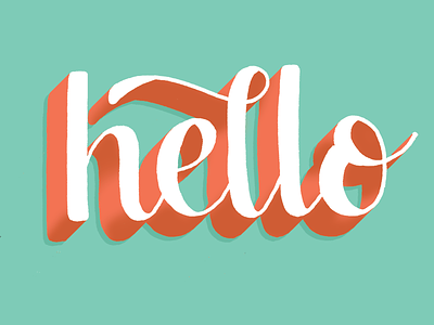 Hello! custom type handlettering illustration lettering type typography