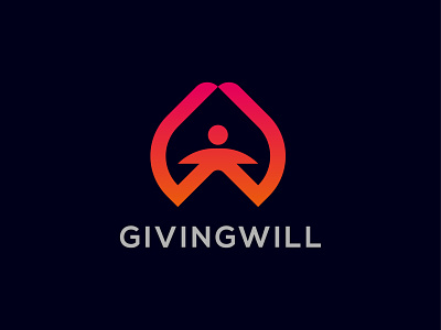 Givingwill brand branding design graphic gw logo logo logodesign
