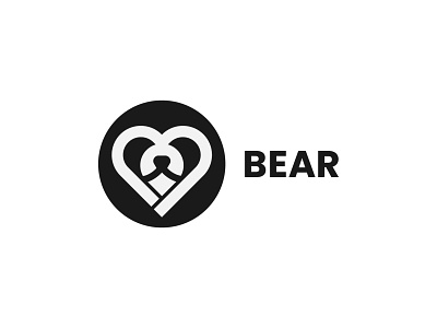 Bear app app icon bear bear logo bear love brand branding design illustration logo logo design logodesign pet care vector