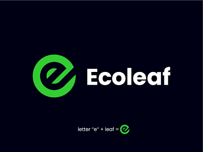 Ecoleaf alen walker brand branding design logo logo design logodesign