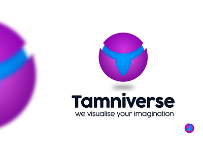 Tamniverse 3d 3d logo brand branding design illustration logo logo design logodesign motion graphics t and v letter logo