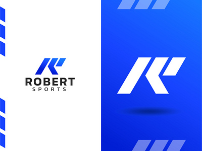 Robert sports brand branding creative design gradient logo graphic design logo logo design logodesign modern modern logo r r letter logo speed sport sport logo vector