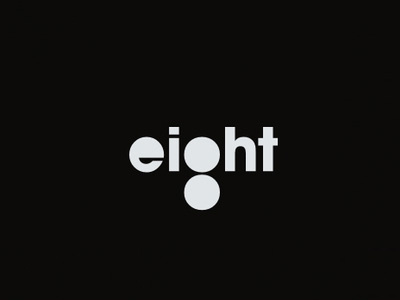 eight eight logo negative space number