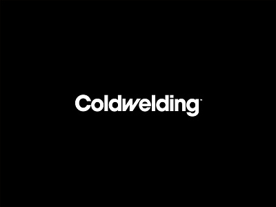 Coldwelding logo avantgarde logo typography