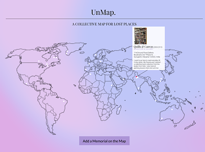 UnMap design figma graphic design lost maps memories ui web design