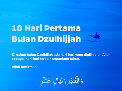 The first 10 days of Dzulhijjah