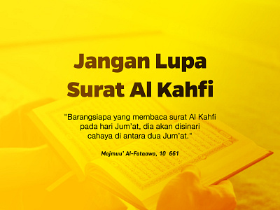 Don't forget surah al kahfi