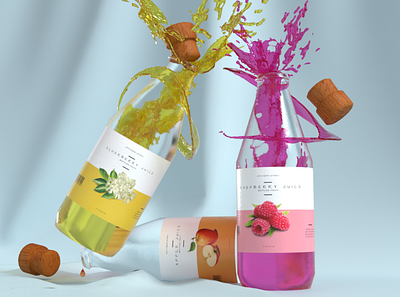 juice packaging example for fun art design dimension fun illustrator