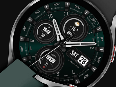 WFP 304 Classic watch face for Wear OS