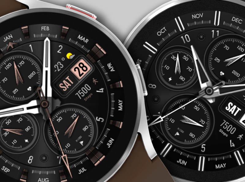 Wfp 308 Analog Watch Face For Wear Os By Wfproduction By Akovalev On Dribbble 2359