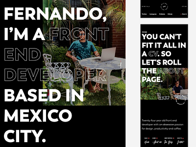 FSVDR — Portfolio & Blog blog design portfolio typography ui web