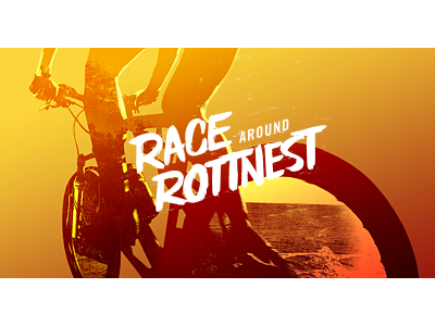 Race Around Rottnest adventure race illustration photo manipulation race sports website