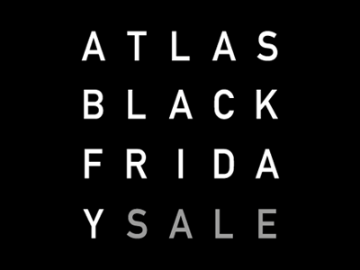 Black Friday atlas din flyer graphic design poster typography