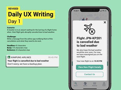 Daily UX Writing Challenge: Day 1