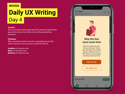 Daily UX Writing Challenge: Day 4 app daily ux writing challenge design ui ui design user experience user interface user interface design ux ux design ux writing
