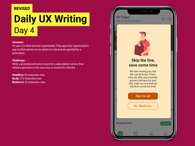 Daily UX Writing Challenge: Day 4