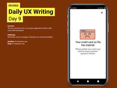 Daily UX Writing Challenge: Day 9 app daily ux writing challenge design ui ui design user experience user interface user interface design ux ux design ux writing