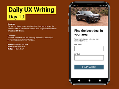 Daily UX Writing Challenge: Day 10
