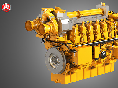 C280 Marine 12 Cylinder Engine 12cylinder c280 c280-12 cat caterpillar engine industrial industry marine watercraft