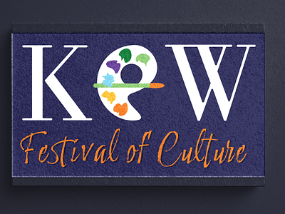 KEW (Festival of Culture) Logo Mockup branding design graphic logo typography vector